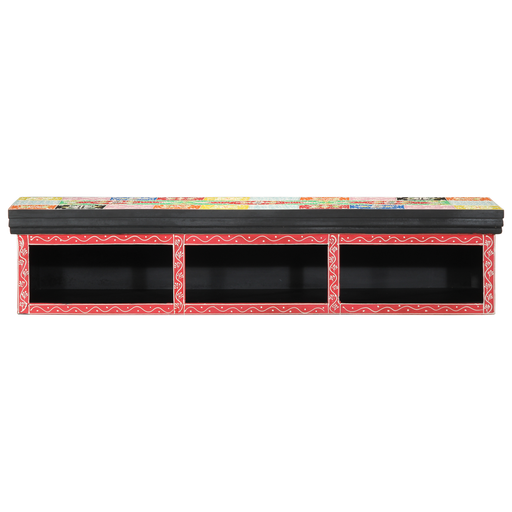 Dulap TV de perete, multicolor, 100x30x22 cm, lemn prelucrat - WALTI WALTI