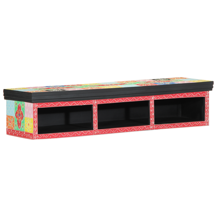 Dulap TV de perete, multicolor, 100x30x22 cm, lemn prelucrat - WALTI WALTI