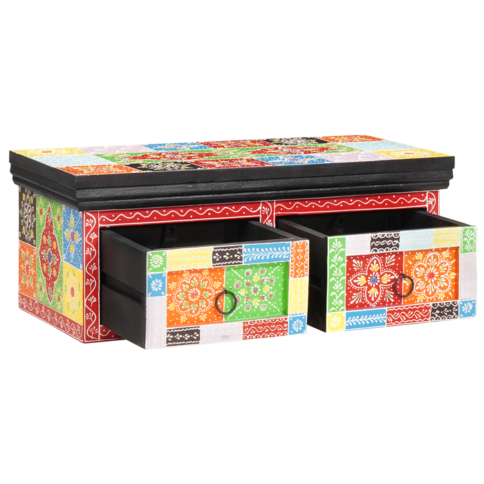 Cabinet TV montat pe perete 60x30x24 cm Lemn Masiv Mango Aspru - WALTI WALTI