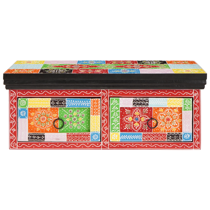 Cabinet TV montat pe perete 60x30x24 cm Lemn Masiv Mango Aspru - WALTI WALTI