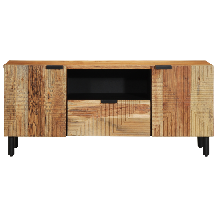 Dulap TV, 105x33,5x46 cm, lemn masiv acacia - WALTI WALTI