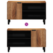 Dulap TV, 80x31,5x46 cm, lemn masiv acacia - WALTI WALTI