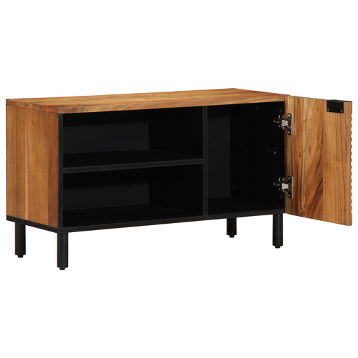 Dulap TV, 80x31,5x46 cm, lemn masiv acacia - WALTI WALTI