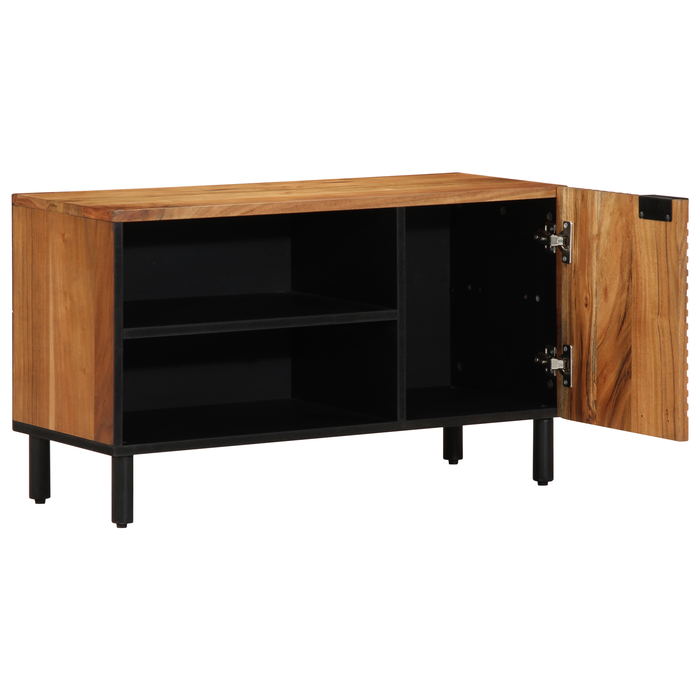 Dulap TV, 80x31,5x46 cm, lemn masiv acacia - WALTI WALTI