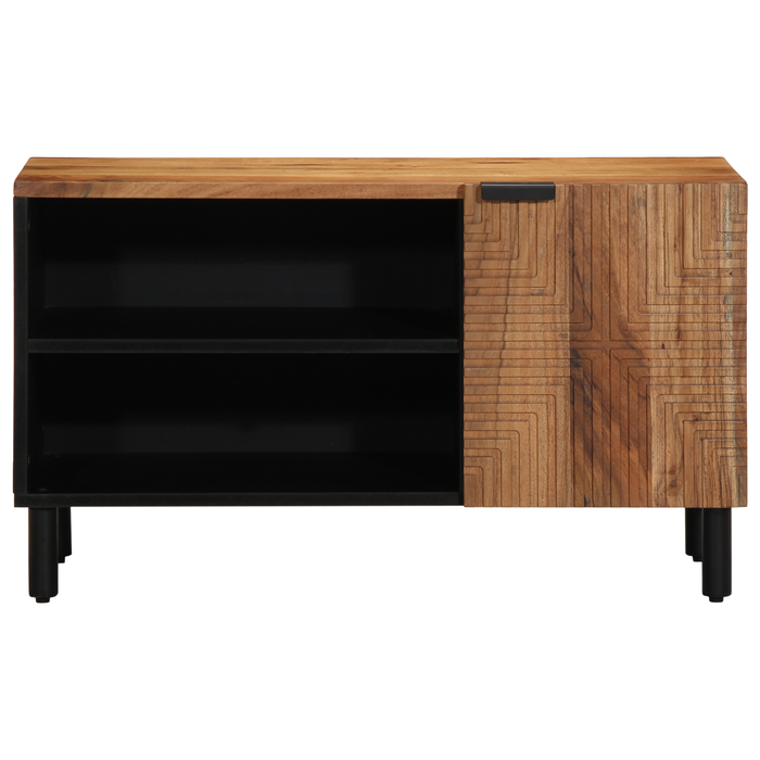 Dulap TV, 80x31,5x46 cm, lemn masiv acacia - WALTI WALTI