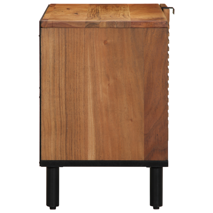 Dulap TV, 80x31,5x46 cm, lemn masiv acacia - WALTI WALTI