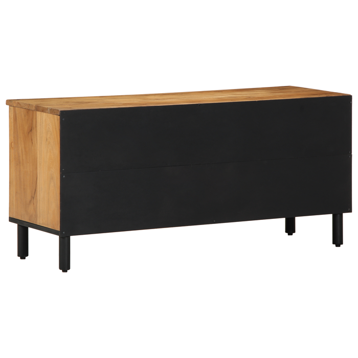 Dulap TV, 100x33,5x46 cm, lemn masiv acacia - WALTI WALTI
