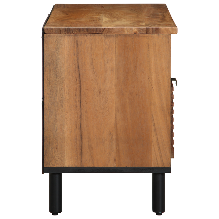 Dulap TV, 100x33,5x46 cm, lemn masiv acacia - WALTI WALTI
