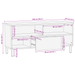 Dulap TV, 100x33,5x46 cm, lemn masiv acacia - WALTI WALTI