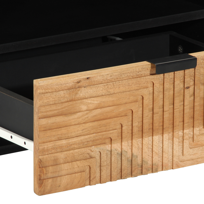Mobilier TV 80x33,5x46 cm Lemn solid de acacia - WALTI WALTI