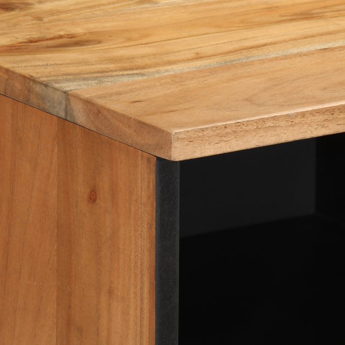 Dulap TV, 100x33,5x46 cm, lemn masiv acacia - WALTI WALTI