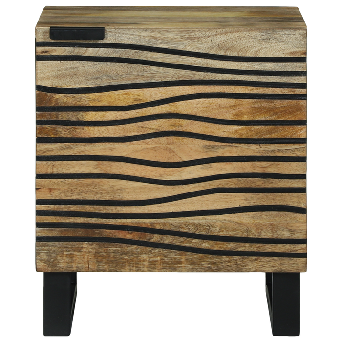 Noptieri 2 buc 40x33.5x46 cm Lemn masiv de mango - WALTI WALTI