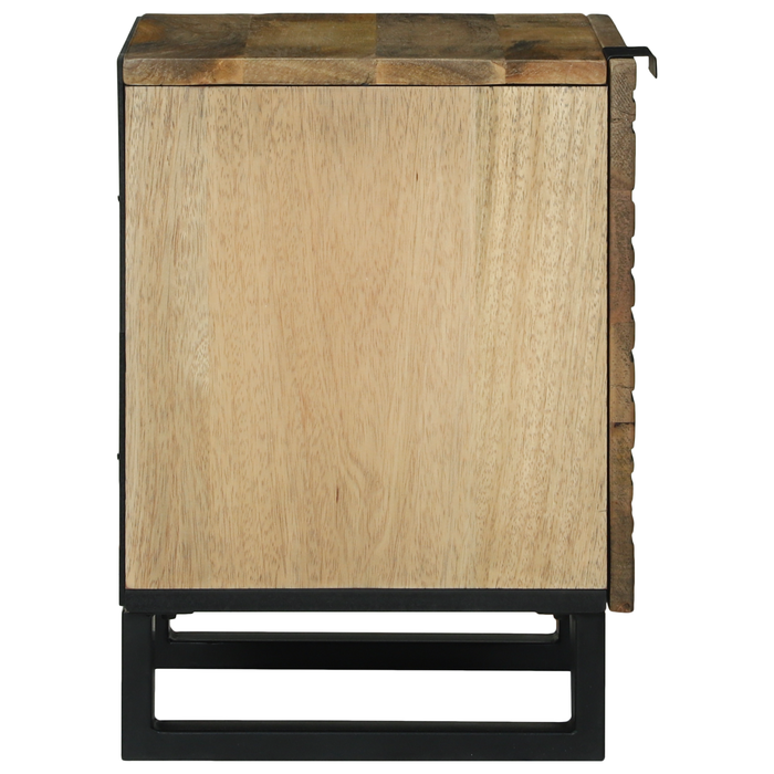 Noptieri 2 buc 40x33.5x46 cm Lemn masiv de mango - WALTI WALTI