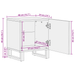 Noptieri 2 buc 40x33.5x46 cm Lemn masiv de mango - WALTI WALTI