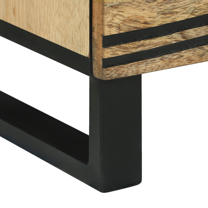 Cabinet de Noapte 40x33.5x46 cm Lemn Masiv de Mango și Lemn Ingineresc - WALTI WALTI