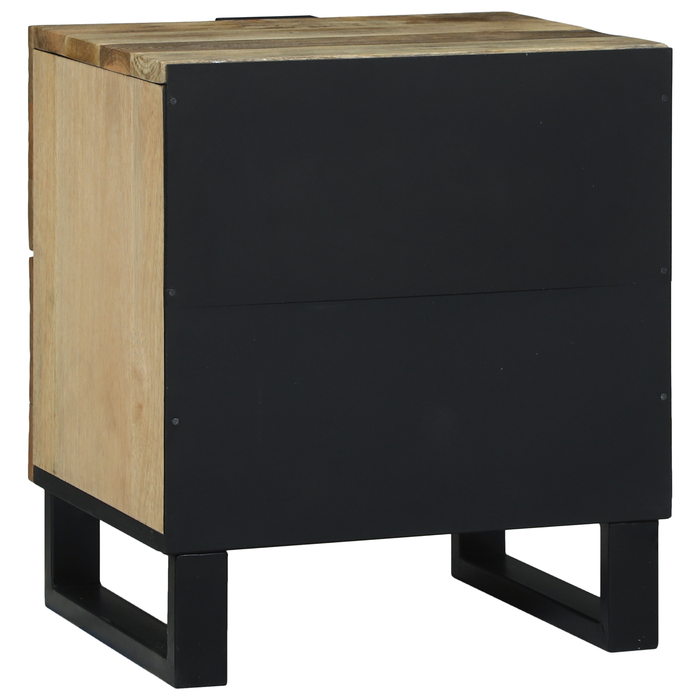 Cabinet de Noapte 40x33.5x46 cm Lemn Masiv de Mango și Lemn Ingineresc - WALTI WALTI
