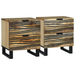 Cofere 2 buc 40x33.5x46 cm Lemn masiv de mango și lemn prelucrat - WALTI WALTI