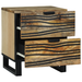Cofere 2 buc 40x33.5x46 cm Lemn masiv de mango și lemn prelucrat - WALTI WALTI