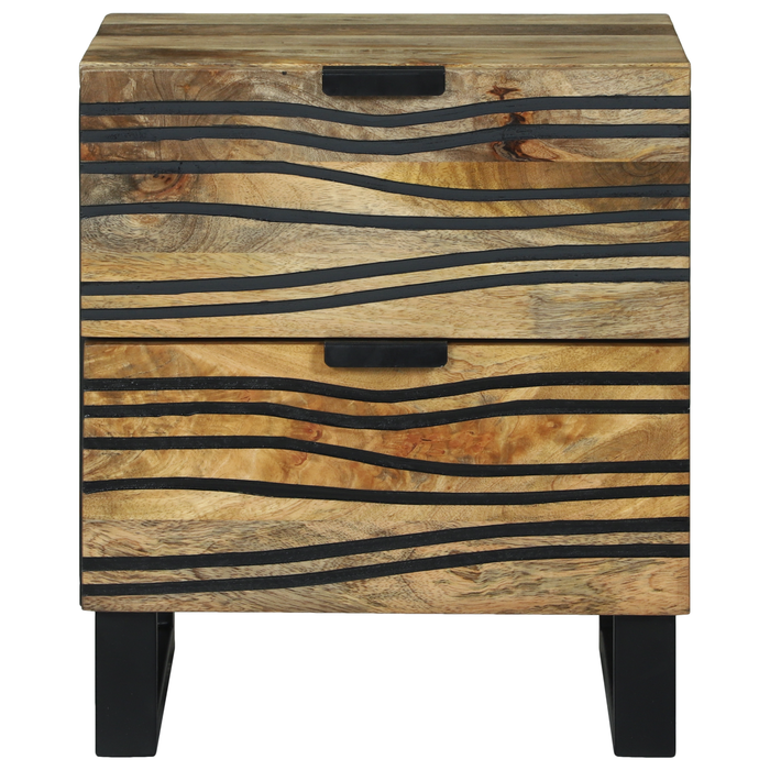 Cofere 2 buc 40x33.5x46 cm Lemn masiv de mango și lemn prelucrat - WALTI WALTI