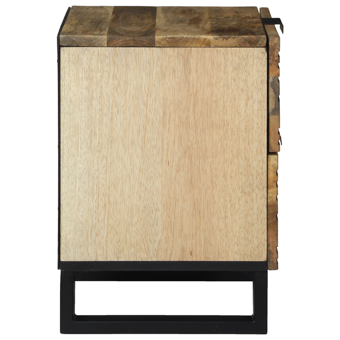Cofere 2 buc 40x33.5x46 cm Lemn masiv de mango și lemn prelucrat - WALTI WALTI