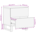 Cofere 2 buc 40x33.5x46 cm Lemn masiv de mango și lemn prelucrat - WALTI WALTI
