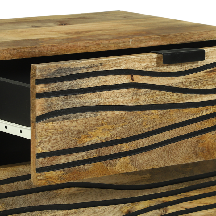 Cabinet de noapte 50x33x60 cm Lemn solid Mango - WALTI WALTI