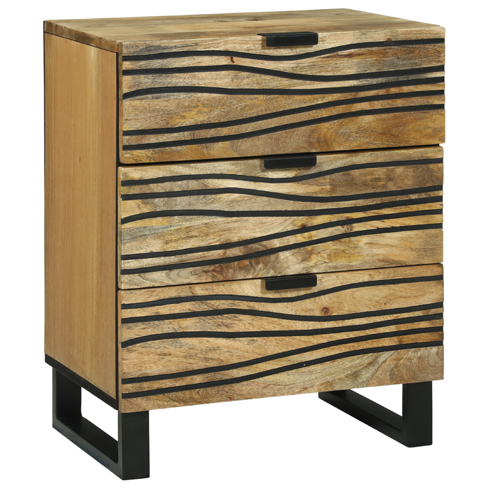 Cabinet de noapte 50x33x60 cm Lemn solid Mango - WALTI WALTI