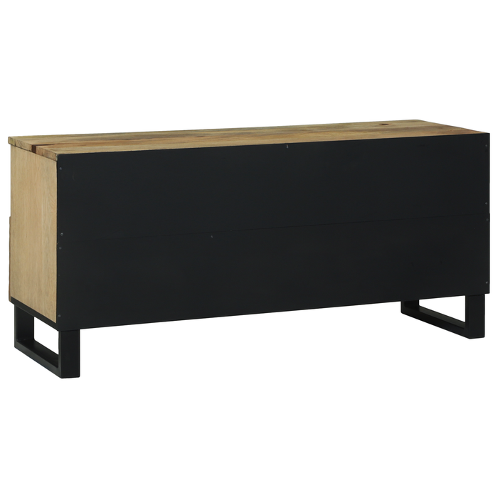 Dulap TV , 100x33.5x46 cm, din lemn solid de mango - WALTI WALTI