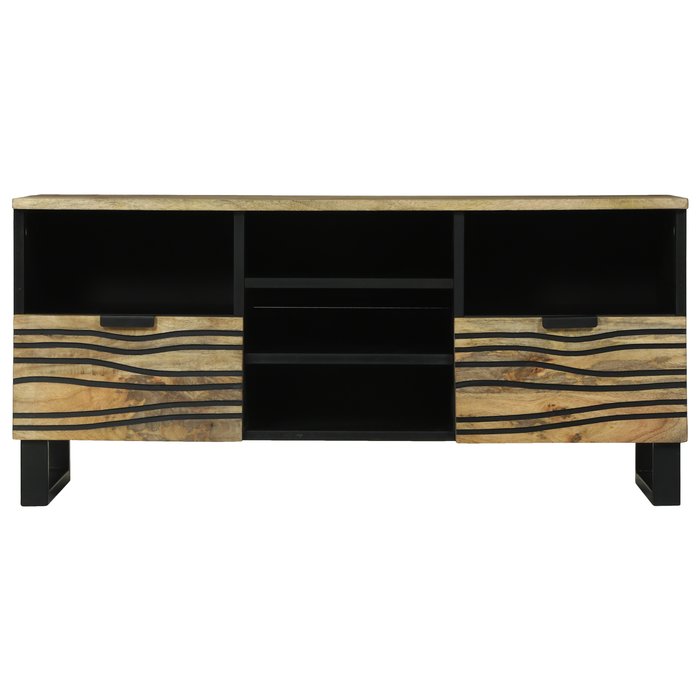 Dulap TV , 100x33.5x46 cm, din lemn solid de mango - WALTI WALTI
