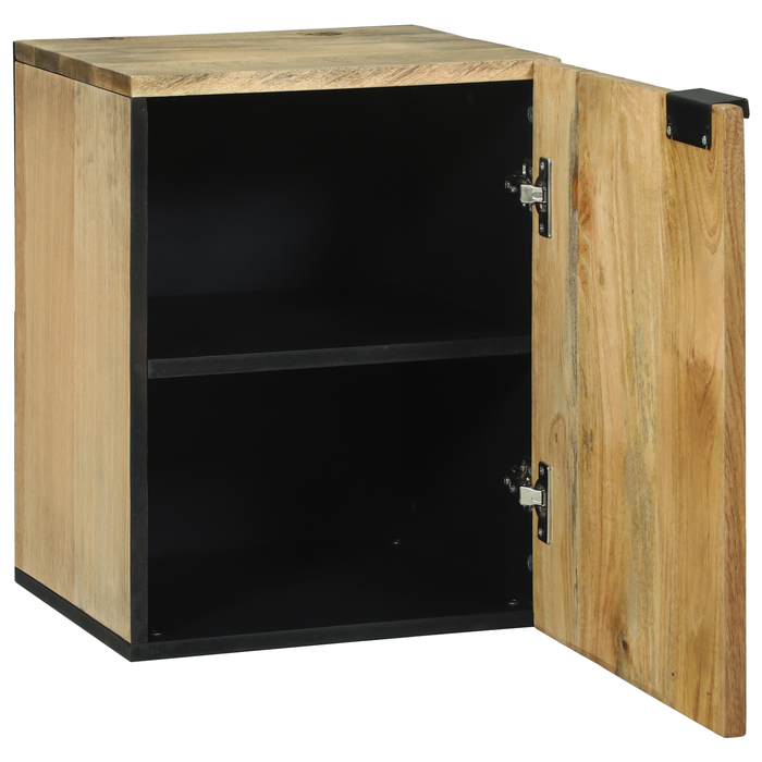 Cabinet de Perete pentru Baie 38x33.5x48 cm Lemn Masiv de Mango și Lemn Inginerit - WALTI WALTI