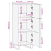 Highboard - 40x33.5x110 cm din lemn de mango solid - WALTI WALTI