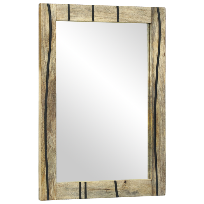 Oglinda pentru baie 50x70x30 cm Lemn masiv Mango - WALTI WALTI