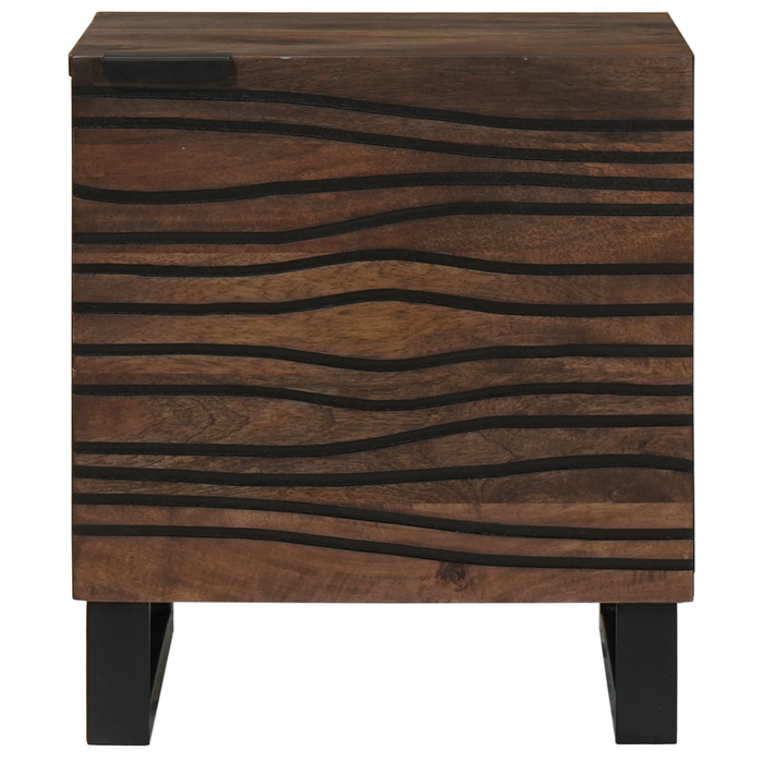Cabinet de noptieră 40x33.5x46 cm Lemn masiv de nuc - WALTI WALTI