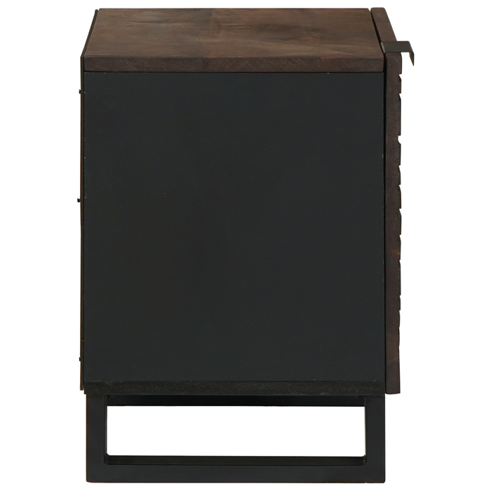 Cabinet de noptieră 40x33.5x46 cm Lemn masiv de nuc - WALTI WALTI