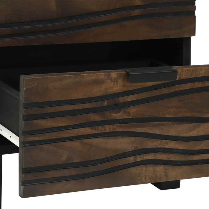 Noptiere 2 buc 40x33.5x46 cm Lemn masiv de mango - WALTI WALTI