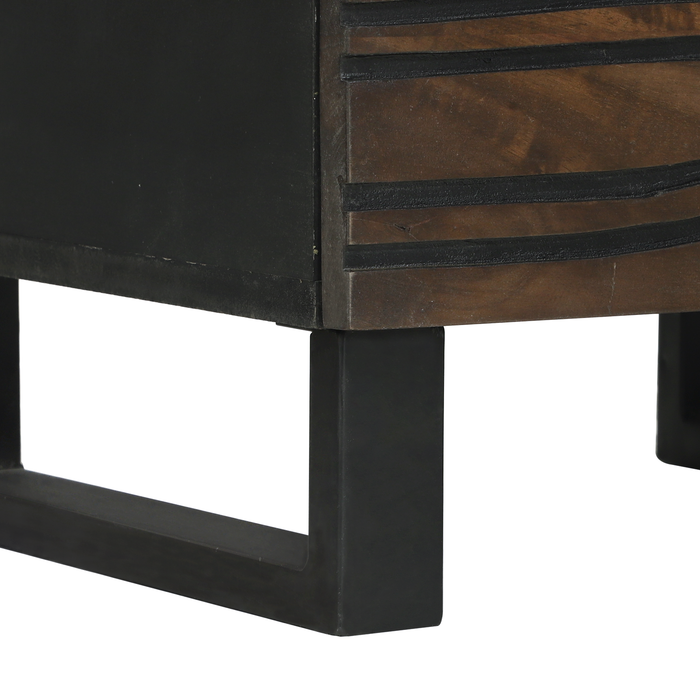 Noptiere 2 buc 40x33.5x46 cm Lemn masiv de mango - WALTI WALTI