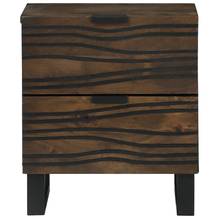 Noptiere 2 buc 40x33.5x46 cm Lemn masiv de mango - WALTI WALTI