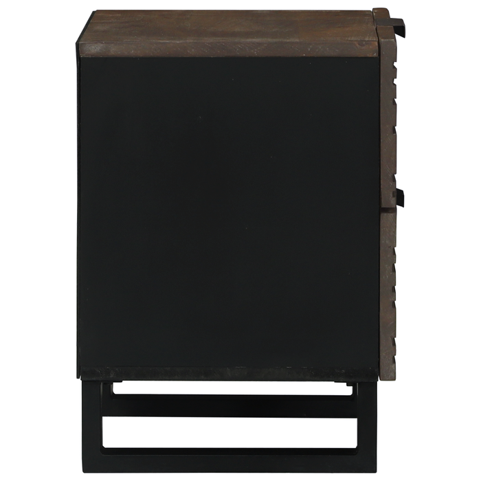 Noptiere 2 buc 40x33.5x46 cm Lemn masiv de mango - WALTI WALTI