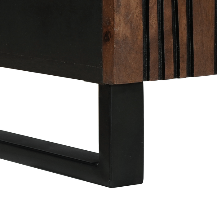 Dulap TV 105x33.5x46 cm Lemn masiv de nuc - WALTI WALTI