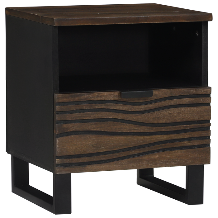 Mobilier noptieră 2 buc 40x33x46 cm Lemn solid de Nuc - WALTI WALTI