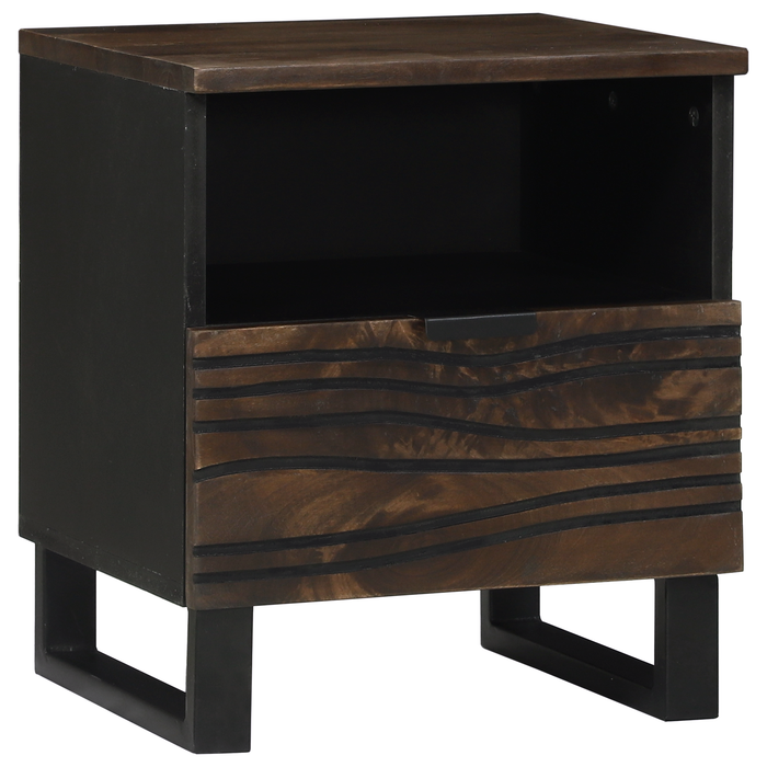 Mobilier noptieră 2 buc 40x33x46 cm Lemn solid de Nuc - WALTI WALTI