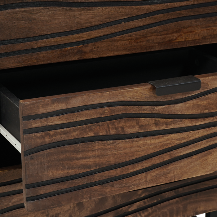Cabinet de noapte 50x33x60 cm din lemn solid de mango și lemn compus - WALTI WALTI