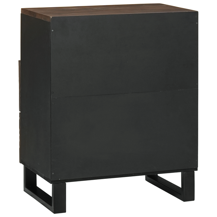 Cabinet de noapte 50x33x60 cm din lemn solid de mango și lemn compus - WALTI WALTI