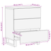 Cabinet de noapte 50x33x60 cm din lemn solid de mango și lemn compus - WALTI WALTI