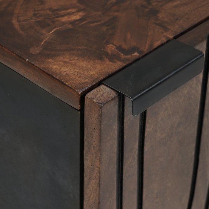 Cabinet Suspendat de Baie 38x33.5x48 cm Lemn Masiv și Lemn Compozit - WALTI WALTI
