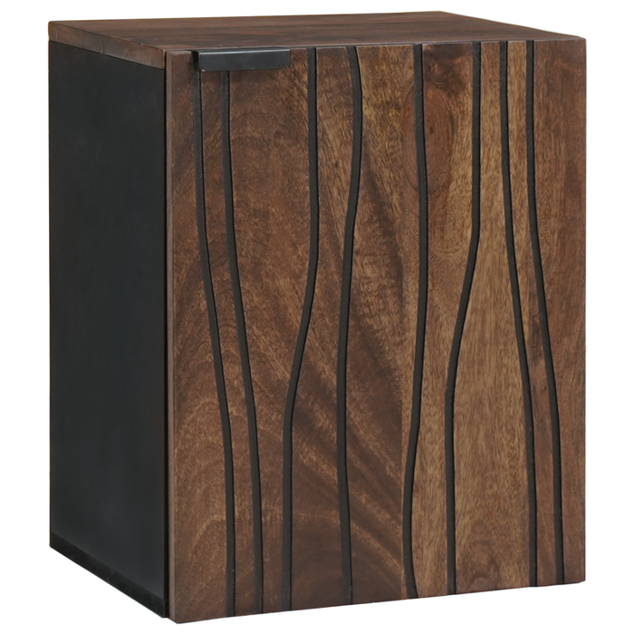 Cabinet Suspendat de Baie 38x33.5x48 cm Lemn Masiv și Lemn Compozit - WALTI WALTI