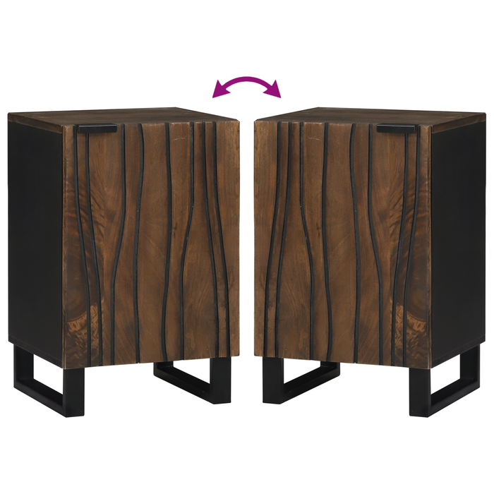 Cabinet de Baie 38x33.5x58 cm Lemn Solid Mango - WALTI WALTI