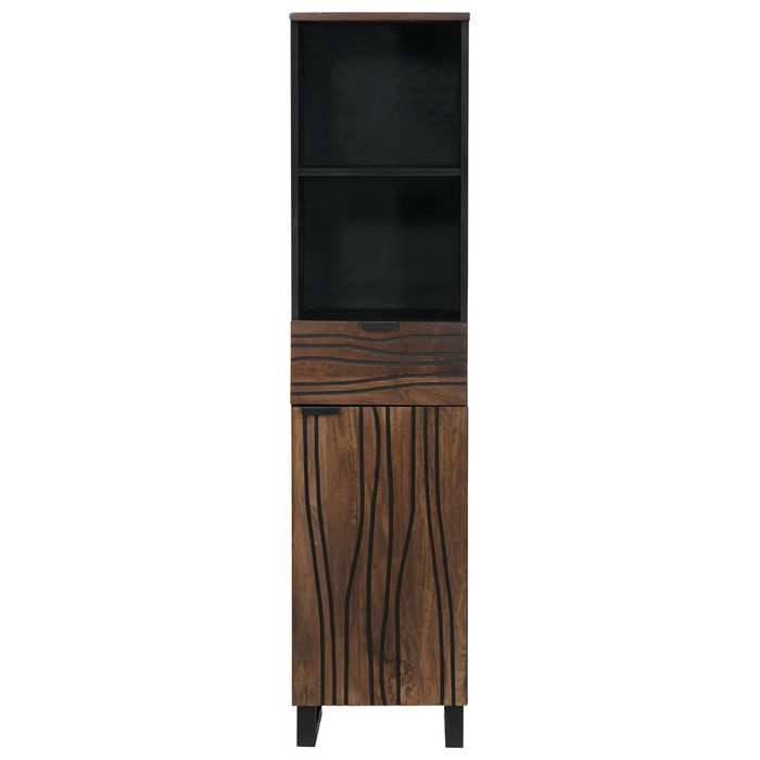 Seturi de mobilier pentru baie cu sertar cu raft Dungi Maro 38 x 33 x 160 cm - WALTI WALTI