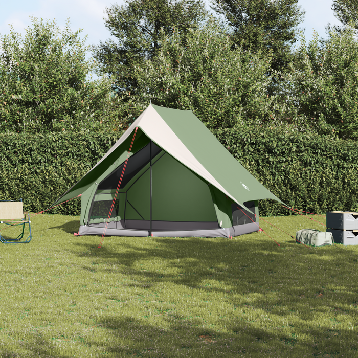 Cort de Camping Tip A pentru 3 Persoane Verde Impermeabil - WALTI WALTI