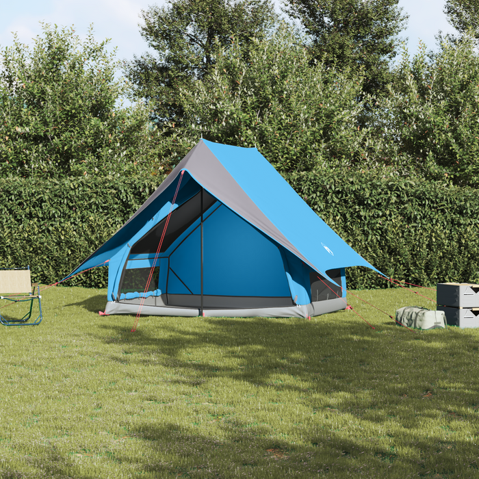Cort de Camping A-Frame 3 Persoane Albastru Impermeabil - WALTI WALTI